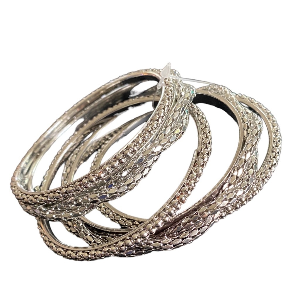 {City Chic} silver bangle bracelet set NWT